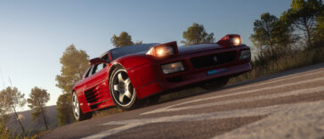 Ferrari 348TB con luces escamoteables abiertas