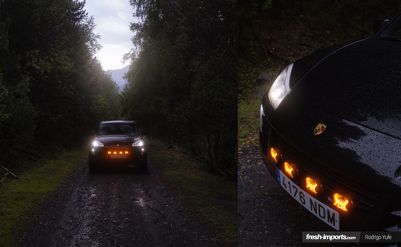 Porsche Cayenne en la Ruta de los Contrabandistas, entre Alins y Andorra